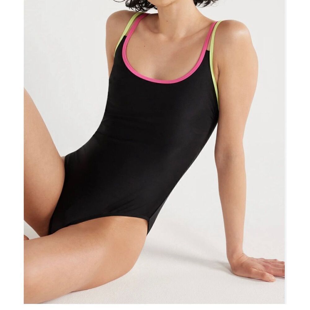 No Boundaries Juniors' Multi-Strap One-Piece Swimsuit Size Large